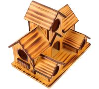 Veemoon Wooden Bird House Nesting Box for Garden Outdoor Use Creative Design Bird Feeder Parakeet and Parrot Supply