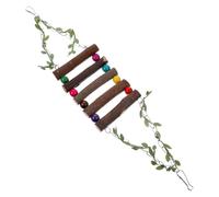 Veemoon Wooden Bird Parrot Swing for Household Use, Sturdy and Bite-resisting with Simple Fresh Style, Fun and Decorative Swing to Create A Warm and Joyful Home Atmosphere
