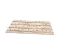 Veemoon Wooden Braille Alphabet Tracing Board Essential Tactile Learning Tool for Blind Interactive Educational Resource for Beginners for Braille Literacy and Skill Development