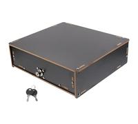 Veemoon Wooden Cash Storage Box with Multiple Compartment Storage Tray and Two Keys, Space Saving Cash Holder for Shops and Retail Stores with Special Design and Fine Craftsmanship