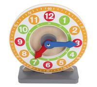 Veemoon Wooden Clock Learning for Time Teaching, Large Educational Teaching Clock Puzzle for Early Development and Cognitive Learning