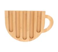 Veemoon Wooden Coffee Capsule Rack and Coffee Pod Holder Cup-Shaped Display Stand for Office and Kitchen Storage