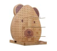 Veemoon Wooden Crochet Blocking Board with Peg for Shaping Crochet Projects Large Bamboo Knitting Mat for Beginners and Experts Practical Pin Board for Versatile Crafting