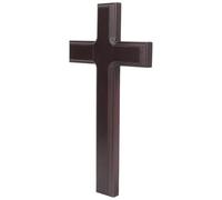 Veemoon Wooden Cross Ornament for Wall Decor, Purple Retro Home Accent
