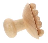 Veemoon Wooden Guasha Roller for Manual Acupoint Massage Curved Body Scraping Tool for Lower Back Thighs Arms Portable Lymphatic Massage Roller for Home Use and Muscle Relief