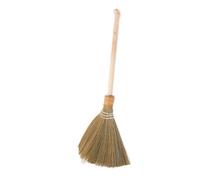 Veemoon Wooden Handle Corn Broom 64Cm Soft Bristle Household Sweeping Tool for Living Room, Driveway and Bedroom Floor Maintenance