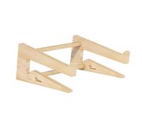 Veemoon Wooden Laptop Stand for Notebook Computer with Reasonable Slope Angle, Prevents Cervical Spine Injuries, for Office Desk and Meeting Room Use, Sturdy Computer Elevated Rack Holder