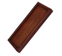 Veemoon Wooden Mini Flight Stand Rectangle Display Pedestal 24x10cm Stable Sand Table Base for Model Aircraft Ships Tanks Collectors Action Figure Holder