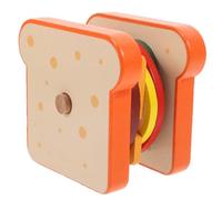 Veemoon Wooden Montessori Sandwich for Fine Motor Skill Development Play Food Educational Pretend Play Food Game for Preschool Lightweight and Portable Early Learning