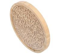 Veemoon Wooden round Maze Board Game with Moving Beads for - Educational Puzzle for ’ Spatial Thinking and Logic Development - ’s Bead Maze Activity