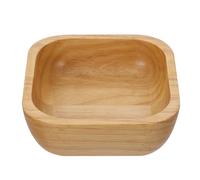 Veemoon Wooden Snacks Bowl Square Rubberwood Salad Bowl 12.4×4.1Cm Single Piece Food Container for Fruit Serving and Kitchen Dining