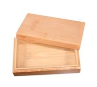 Veemoon Wooden Storage Box Unfinished Small Rustic Wood Box for Jewelry Lid for Wedding Favors and Tea Storage