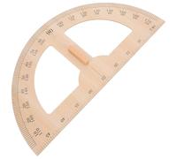 Veemoon Wooden Teacher Aid Protractor Set Large Triangle Ruler Semi-Circle Measuring Instrument Classroom Teaching Tool