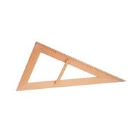 Veemoon Wooden Teacher Measuring Ruler Oversized Geometry Tool with Handle for Educational Use Teaching Aid for Classroom Instruction and Student Learning