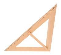 Veemoon Wooden Teacher's Measuring Ruler Isosceles Triangle Whiteboard Ruler Classroom Teaching Aid Carpenter's Measuring Tool for Educational Use