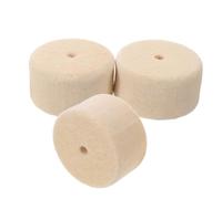 Veemoon Wool Felt Drum Pedal Beater Pads Versatile Replacement Felt Pads 3pcs and Beater Head Protective with Minimalist Look for Bass Drum Pedal for Studio Recording and Home Practice