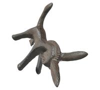 Veemoon Wrought Iron Donkey Figurine Decorative Small Sculpture Cast Iron Animal Ornament for Living Room Bedroom Office Home Décor Accents