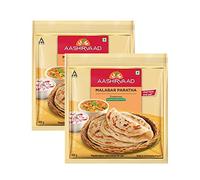 Veenas Aashirvaad Malabar Paratha | 400G | Flat Bread Dish | Breakfast Food | Ready to Eat | 100% Fresh | Indian Origin (Pack of 2)