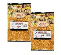 Veena's Chana Dal 1.5kg High-Protein Split Chickpeas for Nutritious Meals Perfect for Indian Cuisine, Soups, and Stews Bengal Gram Product from India Pack of 2