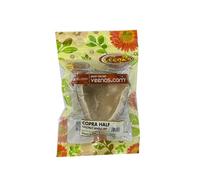 Veena's Copra Half Dry Coconut 1Piece Fresh and Natural Coconut Meat for Cooking, Baking, and Snacking Perfect for Desserts and Curry Recipes Product From India Pack of 1