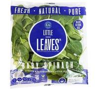 Veena's Fresh Baby Leaf Spinach Palak Leaf Pack - 2 Bunches Green Vegetarian Vegetable for Healthy Cooking Fresh