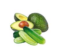 Veenas Fruits Combo | Avocado Single | Cucumber 1 Pcs | 100% Fresh and Natural | Nutritional