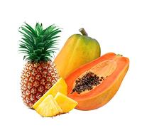 Veenas Fruits Combo | Fresh Pineapple Approx. 1Kg | Papaya Single | 100% Fresh and Natural | Nutritional