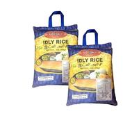 Veena's Idly Rice 10kg Idly and Dosa Rice Soft, Fluffy Texture for Perfect Idlis South Indian Rice Ideal for Traditional and Instant Recipes Easy to Cook Product from India Pack of 2
