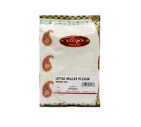 Veena's Little Millet Flour 400g Samai Flour Fiber-Rich Flour for Healthy Cooking & Baking Perfect for Roti and Paratha No Additives or Preservatives Product from India Pack of 1