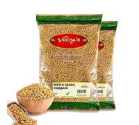 Veenas | Methi Seeds | Indian Origin | Fresh Natural Dried Fenugreek Seeds | Whole Methi Seeds | Indian Spices & Masala | 300gm | Pack of 2