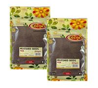 Veena's Mustard Seeds 600g Whole Mustard Seeds for Cooking, Pickling, and Spices Fresh, Aromatic, and Flavorful Indian Spices for Authentic Dishes Product from India Pack of 2