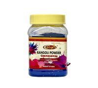 Veena's Rangoli Powder Dark Blue 200g Smooth Texture Easy to Use Perfect for Festivals, Celebrations Home Decor and Traditional Indian Rangoli Art Pack of 1