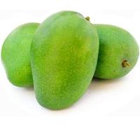 Veena's Raw Mango Fresh Vegetable Green Mango Naturally Ripened, Tasty Tropical King of Fruits Farm Fresh Seasoning Indian Origin 1.5Kg