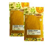 Veena's Turmeric Powder 100g Authentic South Indian Flavor Pure Spices No Added Preservatives or Artificial Flavours Rich Taste and Aroma Product from India Pack of 2