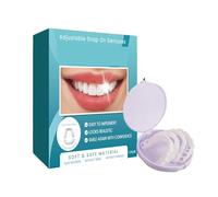 Veenorat Teeth, Veenora Clip-On Veneers, Adjustable Snap-On Teeth Covers, Veneers Teeth Natural Look, Clip on Veneers Top and Bottom, Soft Denture Reline Kit for Men Women (1pcs)