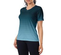 veepro Women Gym Tops V Neck Quick Dry Moisture Wicking T-Shirt UPF 50+ Short Sleeve Workout Top for Yoga Running Fitness Sports