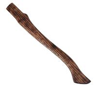 Veesper 18.5in Beech Wood Axe Handle Replacement, Smooth Curved End Carbonized Hatchet Handle, Impact-Resistant for Outdoor, Camping & Wood Chopping