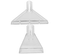 Veesper 2PCS Extractor Vacuum Attachment Clear Nozzle Adapter Set, Two Sizes Car Detailing and Home Upholstery Extractor Tools for Carpet Stain Removal, Pet Hair and Auto Interior Deep Cleaning