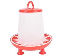 Veesper 3kg Chick Feeder, Splash Proof Poultry Chicken Feeder for Hens/Ducks/Chicks/Birds, Removable Hanging Plastic Chick Supplies with Legs