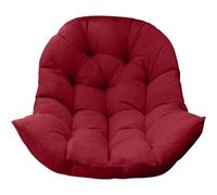 Veesper 47×31.5 Inch Swing Chair Cushion, Cotton-Filled Polyester Hanging Egg Chair Pad for Indoor, Garden, Patio & Balcony Comfort, Wine Red