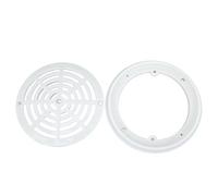 Veesper 8″ Detachable Plastic Pool Main Drain Covers, Anti-Entanglement Safety Grate Replacement for Inground Swimming Pool Drains