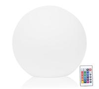 Veesper 8 Inch Dia. Solar Ball Lights Outdoor Rechargeable 16-Color Remote Control Globe Lamps, Impact-Resistant Waterproof Solar Garden Lights for Lawn, Patio, Pond, Pool & Night Décor