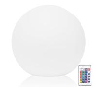 Veesper 8 Inch Dia. Solar Ball Lights Outdoor, Rechargeable Globe Lamp with 16 Color Modes & Remote Control, Waterproof Impact-Resistant Night Light for Lawn, Patio, Pond & Garden