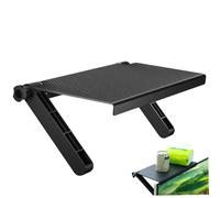 Veesper Adjustable TV Top Shelf 13 Inch Wide, Mountable Shelf for Cable Box DVD Router Game Console, Non-Slip TV Bracket for Flat Screen Monitors and Units