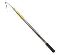 Veesper Chicken Catcher Hook Stainless Steel Extension Rod Extend to 52 Inch, Retractable Poultry Catching Tool for Chicken, Duck, and Farm Animal Handling
