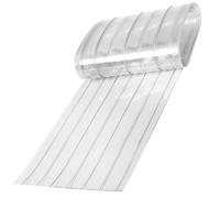 Veesper Dog Door Replacement Flaps, 79x7in Transparent Cold-Proof Dog House Door Flap Waterproof Anti-Static Cuttable DIY Plastic Door Curtain for Winter