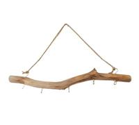 Veesper Driftwood Wall Art 16 Inch Decorative Natural Birch Driftwood Hanging Log Wall Decor, Farmhouse Rustic Knot Ornament for Home Bedroom Living Room
