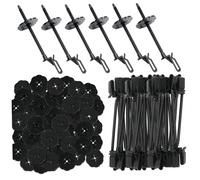 Veesper Fence Panel Clips, Nylon Wire Solar Panel Bird Proofing Kit, Multi-Use Animal Guard Roll Kit for Various Guard Mesh Pigeon Fence, Stop Pigeon Access