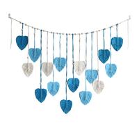 Veesper Large Macrame Wall Hanging 47x30 Inch Boho Macrame Wall Art Woven Tapestry with Leaf Decorations for Bedroom Living Room Nursery Home Office Bohemian Decor