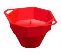 Veesper Microwave Popcorn Bowl, Collapsible Safe Silicone Popcorn Popper Microwave, Heat-resistant Maker Bowl with Lid, Bucket with Handles.